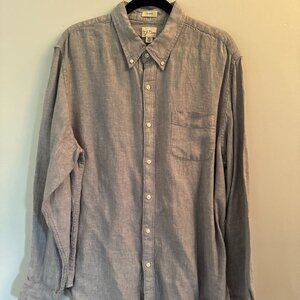 J Crew Long Sleeve Irish Linen Shirt